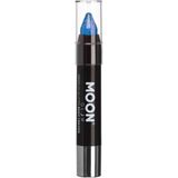 Moon Glow - Neon UV Glitter Face Paint Stick - Blauw - Make-up voor Gezicht en Lichaam