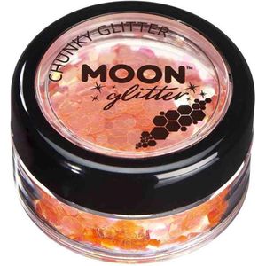Moon Glitter Iridescent Chunky Glitter Orange 3g