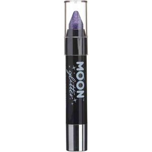 Moon Glitter Holographic Body Crayons Purple 3.2g