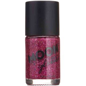 Holografische Glitter nagellak van Moon Glitter - 14 ml - fuchsia