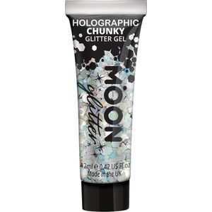 Moon Creations Glitter Makeup Moon Glitter - Holographic Chunky Glitter Gel Zilverkleurig