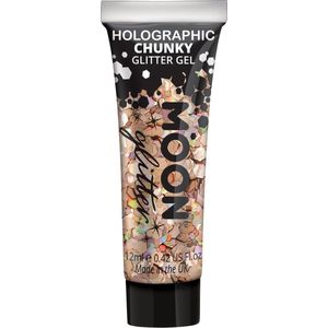 Moon Creations - Moon Glitter - Holographic Chunky Glitter Gel Glitter Make-up - Roze