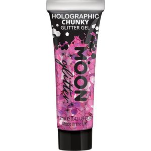 Moon Creations Glitter Makeup Moon Glitter - Holographic Chunky Glitter Gel Roze