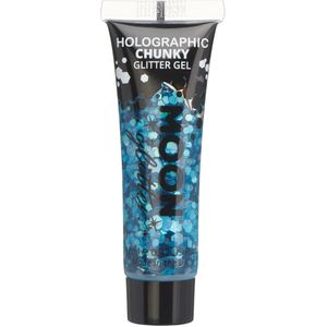 Moon Creations Glitter Makeup Moon Glitter - Holographic Chunky Glitter Gel Blauw
