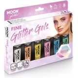 Moon Glitter Iridescent Fine Glitter Gel Yellow 12ml