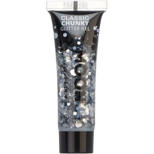 Moon Glitter - Klassieke Dikke Glanzende Gel - Zilver - 12 ml - Glitter Voor Het Gezicht