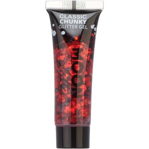 Moon Glitter - Glitter Gezichtsverf - Rood - 12 ml - Grofkorrelige Glitter