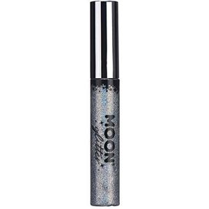 Moon Glitter Holografische glitter-eyeliner, 10 ml, voor fascinerende oogstijlen, zilver