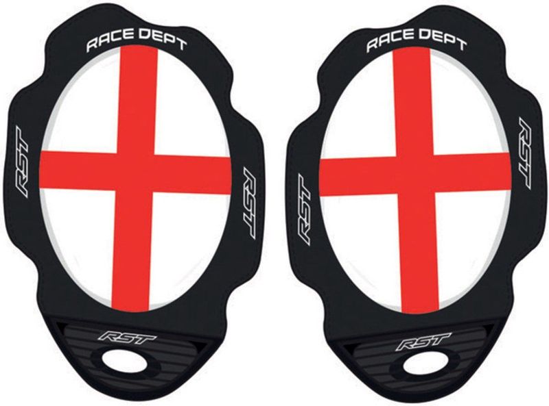 RST - Standard Knee Sliders - Rood Wit - Materiaal: Kunststof