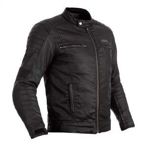 RST - Brixton - Motorjas - Zwart - HD Gewaxt Katoen - DuPont Kevlar Bescherming