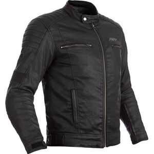 RST - Brixton - Motorjas - Zwart - HD Wax-katoen - Kevlar® Bescherming