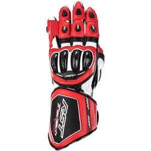 RST Motorhandschoenen Tractech Evo 4 Leer Handschoenen Rood/Wit/Zwart Maat M Rood & Rood &…