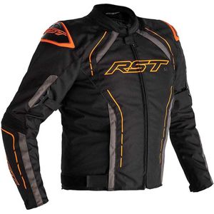 RST - S-1 Jas - Zwart Oranje Grijs - MaxTex Stof - Waterdicht
