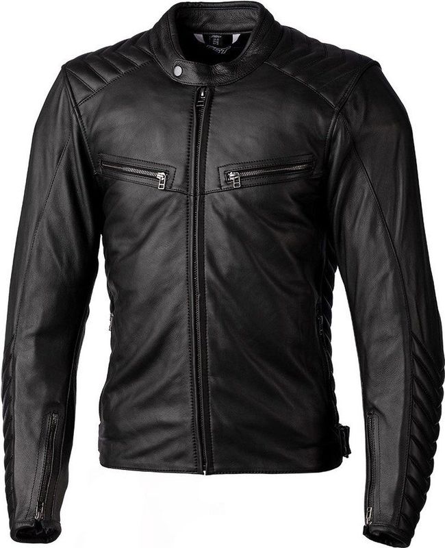 Roadster 3 CE - Leren Motorjack - Zwart - Aniline Leer - CE-gecertificeerd