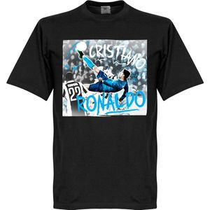 Ronaldo Bicycle Kick T-Shirts - Zwart - Kinderen - 92/98