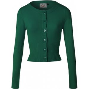 Cardigan - Forest Green - 70% Viscose 30% Nylon