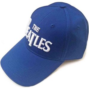 The Beatles - White Drop T Logo Baseball pet - Blauw