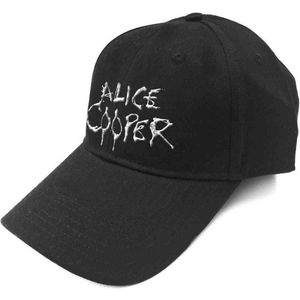 Alice Cooper - Dripping Logo Sonic Silver Baseball pet - Zwart