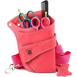 Haryali London roze unisex salonschaaretui - professionele kappersschaartas voor trainingsschool