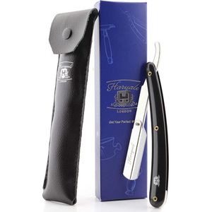 Haryali London Cutthroat scheermes voor heren scheren, Barber Salon Cut Throat Shaving Razor Rasoirs Rasoi, scheermes voor mannen thuis + 10 mesjes (recht scheermes)