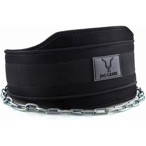 JAG Dip Belt for Gym - Weight Belt 36 Inch Weight Lifting Belt Heavy Duty Steel Lifting Chain for Pull Ups, Training, Powerlifting and Bodybuilding Workout Dipping Belt with Neoprene Backrest