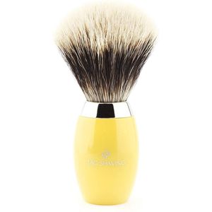 Luxe gele herenscheerkwast voor baard en snor, perfect scheercadeau voor mannen (Men's Shaving Brush)