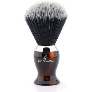 Scheerkwast voor mannen, antieke handgemaakte wijnrode kleur schaduw mannen zwarte synthetische scheerkwast baard en snor nat schoon scheren (scheerkwast)