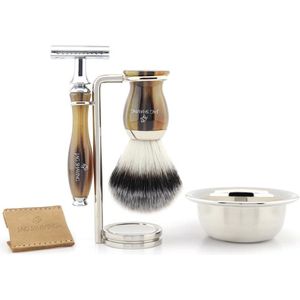 Jag Shaving Complete Antieke Scheerset - Handgemaakt - Bruin