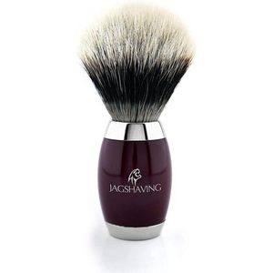 Zilveren tip herenscheerkwast baard en snor nat schoon scheren Perfect cadeau voor mannen, Scheerkwast voor mannen