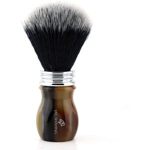 JAG scheerkwast met synthetische zwarte haren en handvat van kwaliteitshars, het beste voor een gladde scheerbeurt thuis en in de salon