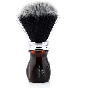 Beste kwaliteit zwarte synthetische scheerkwast met harshandvat Beste voor het verkrijgen van schuim (synthetische scheerkwast)