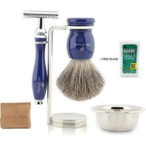 Dubbele Rand Luxe Heren Scheerset Beste Cadeau Idee voor Heren (Shaving Kit)