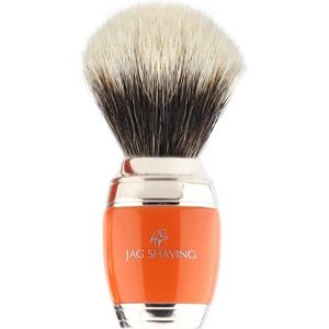 Scheerkwast met oranje handvat Beste voor soepeler scheren Beste cadeau voor mannen (originele scheerset)