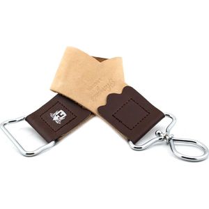 Leren riempjes voor het slijpen van scheermesjes met handvat voor het slijpen van scheermesjes van 17,5 inch lang en 2 inch breed (Leather Strop for Straight Razor)