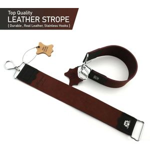 Top kwaliteit echt leer Verscherping Strop riem Mannen scheren doorgesneden keelscheermes