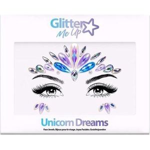 PaintGlow - Glitter Me Up Face Jewels - Festival glitter gezicht - Make up - Unicorn Dreams