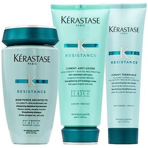 Kerastase Résistance kit Shampoo 250ml Ciment Thermique 150ml Ciment Anti Usure 200ml