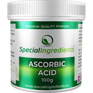 Ascorbine Zuur - 100 gram - Ascorbinezuur poeder - Vitamine C poeder - Hersluitbare Pot - Recycled Plastic