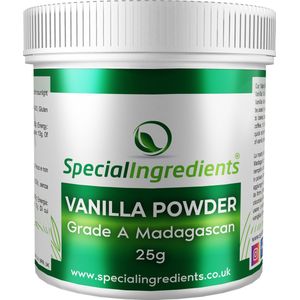 Vanillepoeder uit Madagaskar - 25 gram - Vanilla Powder - 100% Puur - Natuurlijk Vanille Aroma - Moderne Gastronomie - Moleculair Koken - Hersluitbare Pot - Recycled Plastic