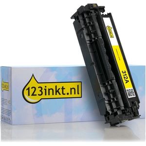 123inkt huismerk vervangt HP 312A (CF382A) toner geel