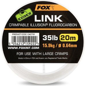 Link Crimpable Illusion Fluorocarbon - 20M Edges Fox