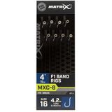 Matrix Onderlijnen MXC-6 F1 Band Rigs 10cm Eyed-Barbless (8 pcs)