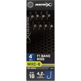 Matrix Onderlijnen MXC-6 F1 Band Rigs 10cm Eyed-Barbless (8 pcs)