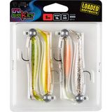 Fox Rage Loaded Ultra UV Spikey Shad Mixed Colors (4pcs) 12cm - Jighead 15g - Haak 5/0 Default