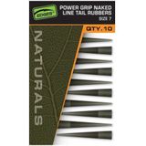 Fox Naturals Power Grip Naked Line Tail Rubbers (10 pcs) size 7