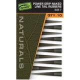 Fox Naturals Power Grip Naked Line Tail Rubbers (10 pcs) size 7