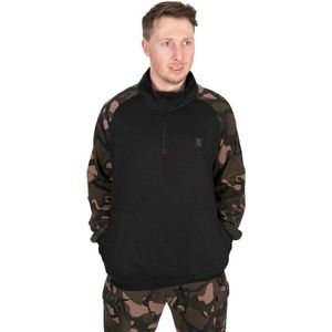Fox - LW Black / Camo - Trui - Zwart - Lichtgewicht, Ademend, Quarter-Zip