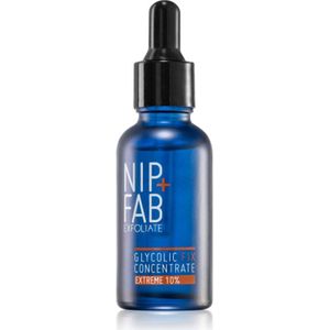 Nip + Fab Glycolic Acid Fix Extreme Booster 10% | Serum Met Glycolzuur | 10% Glycolzuur | Aha Acid | Alantonin Aminozuren | Het Opfleuren Van Serum | 30 Ml