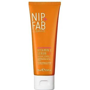 Nip + Fab Vitamin C Fix | Gezicht Peeling Met Vitamine C | Kokosolie | Koffiezaad | Cleansing Facial Peeling | Verlichte Huid | Gladde Rimpels | 75 Ml