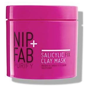 Nip Fab Salicylic Fix kleimasker voor het gezicht, reinigend masker om de poriën te minimaliseren, olie te controleren, de huid lichter te maken, onvolkomenheden aan te pakken, 170 ml